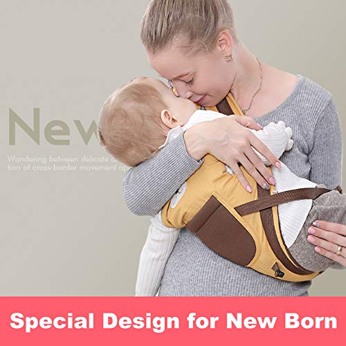 Rufun Babytrage Tiermuster Hüftsitz Ergonomisch für Neugeborene Vorne und Hinten