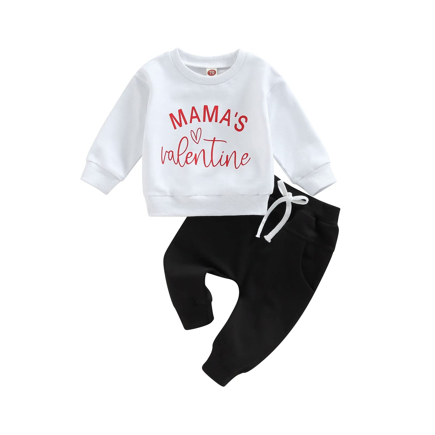 Baby Unisex Weihnachten 2-teilige Hosen Set Jungen Mädchen Weihnachten Outfit Langarm Lebkuchen Papas Mädchen Briefdruck Sweatshirt + Jogginghose Weihnachten Outfit Set Weihnachten Streetwear