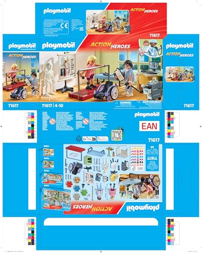 PLAYMOBIL | Action Heroes | Kinderarzt mit Teddybär | nachhaltiges Spielzeug für Kinder ab 4 Jahren | 71619