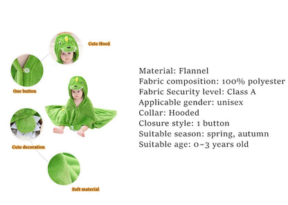 Doladola Baby Decke Babys Tier Design，Flanell Kinder Decke Kapuzenhandtuch für Mädchen und Jungen，Baby Kapuze Badeponcho Kinder Warm（gelbe Ente）