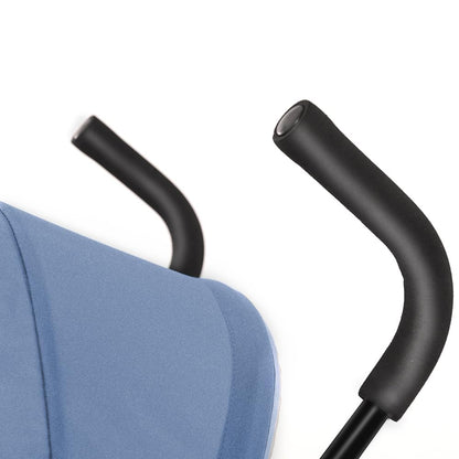 Buggy für Babys, ultraleicht, kompakt, faltbar und neigbar, von Geburt bis 25 kg, mit Trolley-System, Regenschutz inklusive, ausziehbarer Haube, C-schwarz