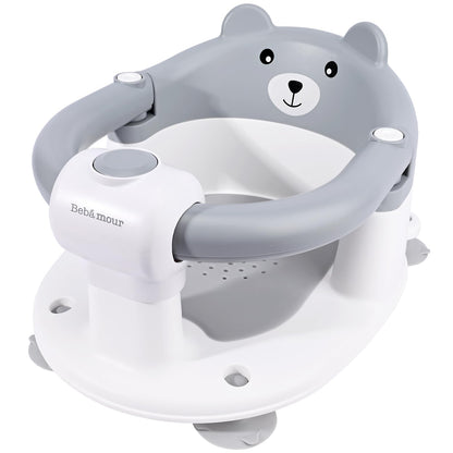 Bebamour Baby Bath Seat 6 Months + Child Bathtub Non-Slip Bath Chair, Water Jug