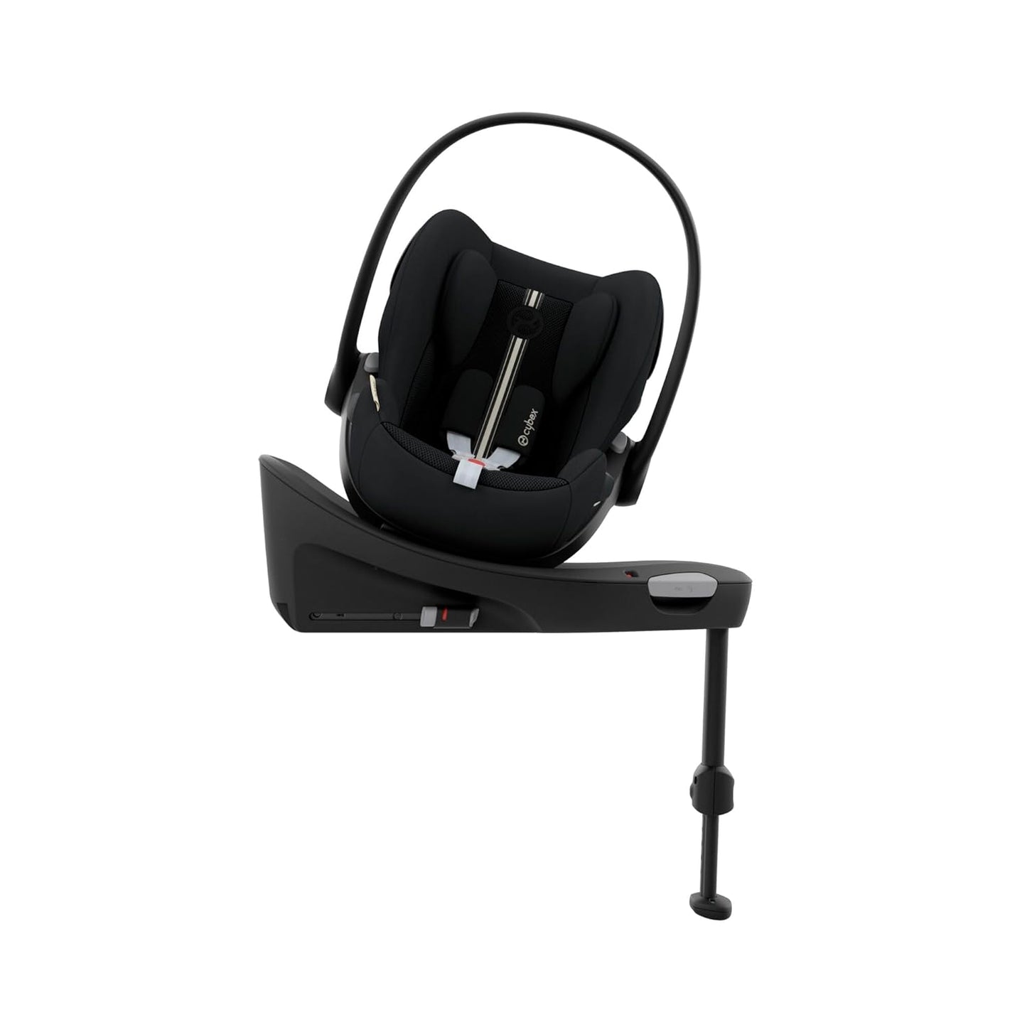 CYBEX Gold Babyschale Cloud G i-Size Plus, Inkl. Neugeboreneneinlage, Ab Geburt bis ca. 24 Monate, Für Kinder ab 40 cm bis 87 cm, Max. 13 kg, Moon Black - Meloni2