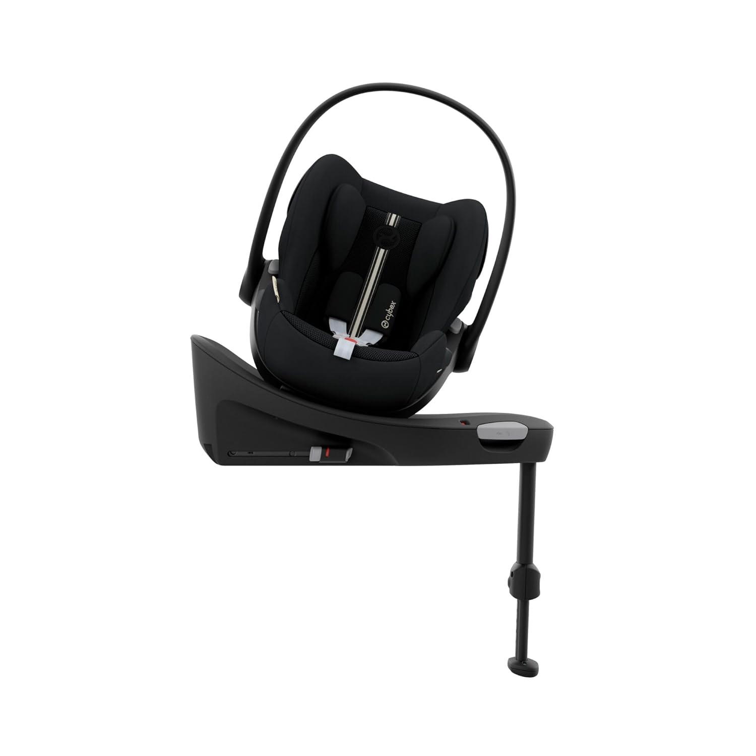 CYBEX Gold Babyschale Cloud G i-Size Plus, Inkl. Neugeboreneneinlage, Ab Geburt bis ca. 24 Monate, Für Kinder ab 40 cm bis 87 cm, Max. 13 kg, Moon Black - Meloni2