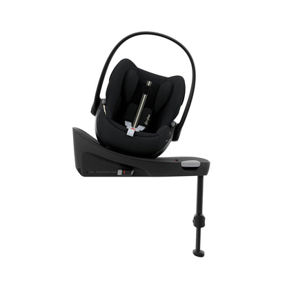 CYBEX Gold Babyschale Cloud G i-Size Plus, Inkl. Neugeboreneneinlage, Ab Geburt bis ca. 24 Monate, Für Kinder ab 40 cm bis 87 cm, Max. 13 kg, Moon Black - Meloni2
