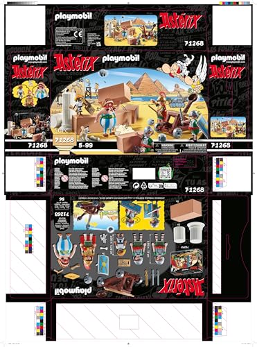 PLAYMOBIL Asterix 71542 Roman Camp, Exciting Conquest of the Camp by the Gauls, Includes Magic Potion for More Body Strength, Detailed Toy for Children from 5 Years