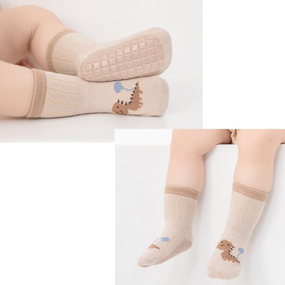 Rutschfeste Socken für Baby Mädchen Jungen 5 Paar Kinder Anti Rutsch Socken Sportsocken Stoppersocken