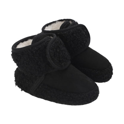 TMEOG Baby Winter Shoes Thermal Baby Shoes Crawling Shoes Fleece Baby Boots Non-Slip Warm Booties Baby Boots Lined Newborn Walk Shoes for Girls Boys 0-18 Months