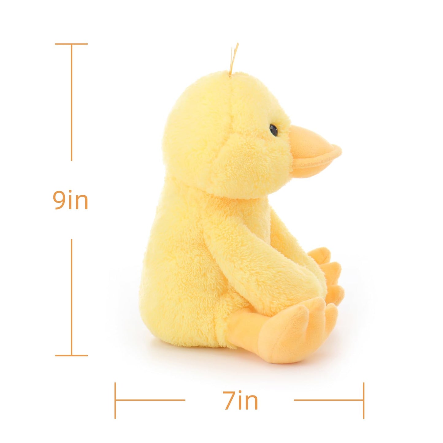 Apricot Lamb Cuddly Toy Velvet Duck 23 cm - Plush Toy Plush Toy for Children and Baby - Fluffy Stuffed Toy for Playing, Gift & Cuddling - Cosy Cuddly Toy - Duck