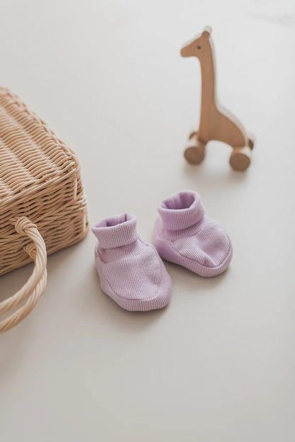 Generisch Baby Krabbel- Hausschuhe - Schuhe Neugeborene - Baumwolle - Diverse Farben - Mädchen - Jungs