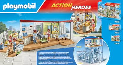 PLAYMOBIL | Action Heroes | Kinderarzt mit Teddybär | nachhaltiges Spielzeug für Kinder ab 4 Jahren | 71619