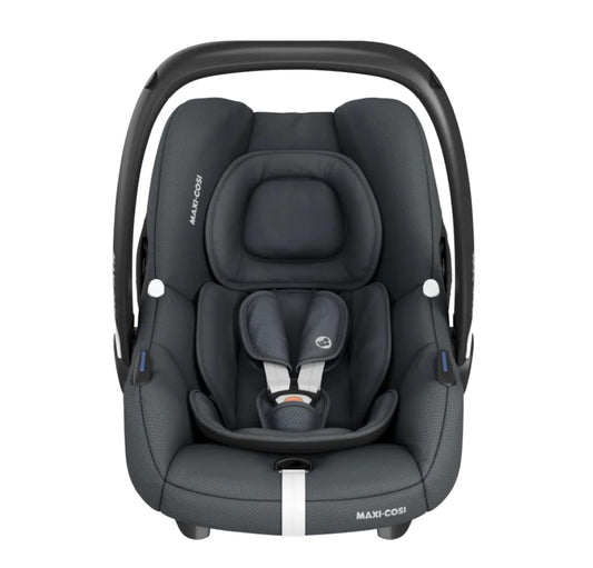 Maxi Cosi CabrioFix i-Size Babyschale Gruppe 0+ mit Optimalem Schutz für Neugeborene bis 75 cm in Essential Graphite