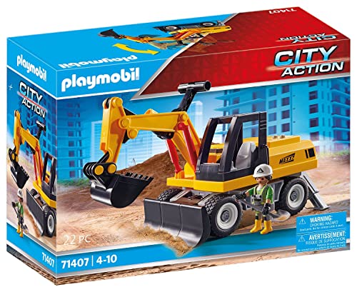 PLAYMOBIL Road Construction Site Toy Child Construction Site Play Set Toy for Children from 4 Years 71751