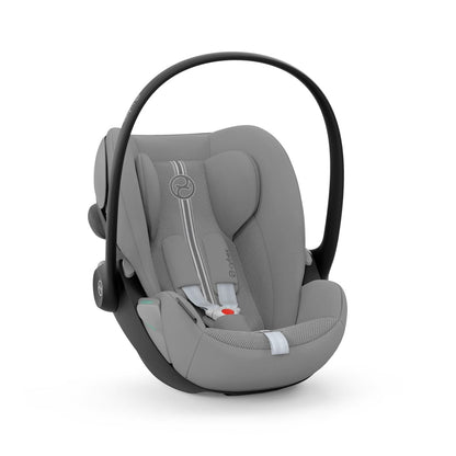 CYBEX Gold Babyschale Cloud G i-Size Comfort, Inkl. Neugeboreneneinlage, Ab Geburt bis ca. 24 Monate, Für Kinder ab 40 cm bis 87 cm, Max. 13 kg, Moon Black