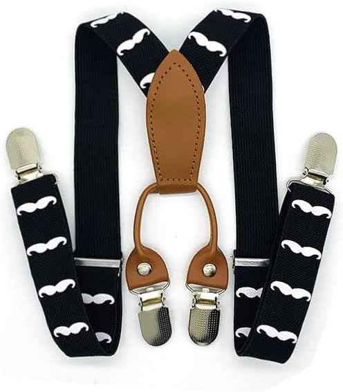 Pack of 2 Children's Braces 4 Clips Y-Shape – 2.5 cm Wide