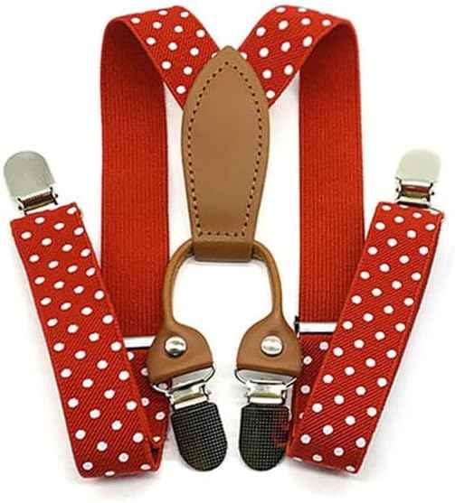 Pack of 2 Children's Braces 4 Clips Y-Shape – 2.5 cm Wide