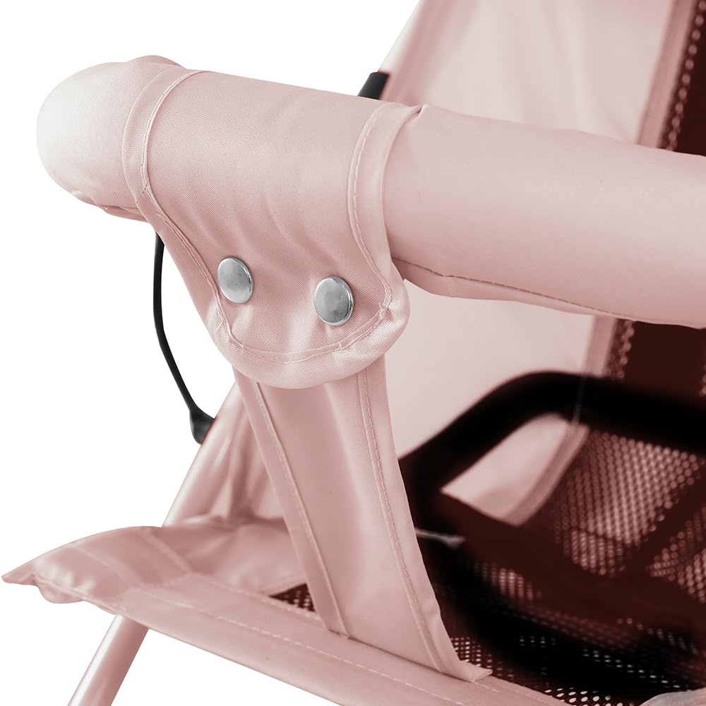 Buggy für Babys, ultraleicht, kompakt, faltbar und neigbar, von Geburt bis 25 kg, mit Trolley-System, Regenschutz inklusive, ausziehbarer Haube, C-schwarz