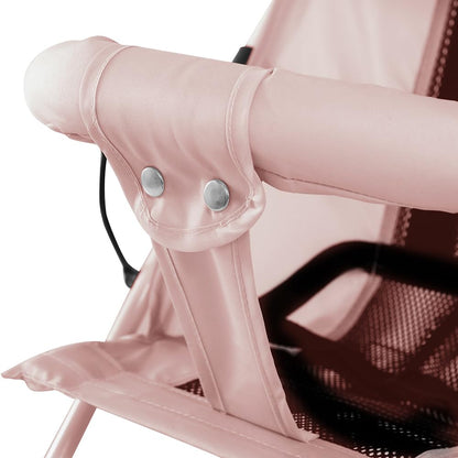Buggy für Babys, ultraleicht, kompakt, faltbar und neigbar, von Geburt bis 25 kg, mit Trolley-System, Regenschutz inklusive, ausziehbarer Haube, C-schwarz