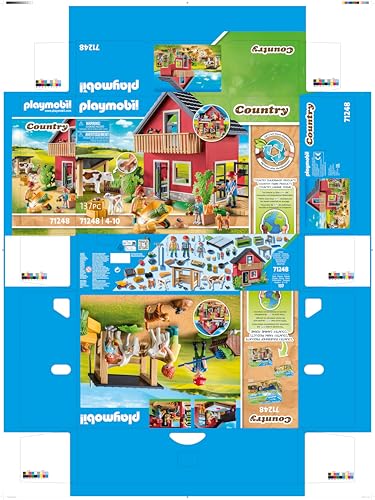 PLAYMOBIL Country 71441 Gemütliches Bauwagencafé, spielerisches Lernen mit liebevoll gestaltetem Bauwagen, detailreicher Austattung und einem Gänseteich, nachhaltiges Spielzeug für Kinder ab 4 Jahren