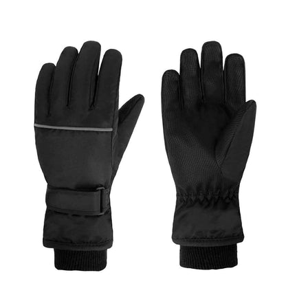 FAYHIJUN Children's Winter Snow Gloves Ski Gloves for 1-13 Years Girls Boys PU Palm Waterproof Windproof Warm Fleece Winter Gloves Cycling Gloves