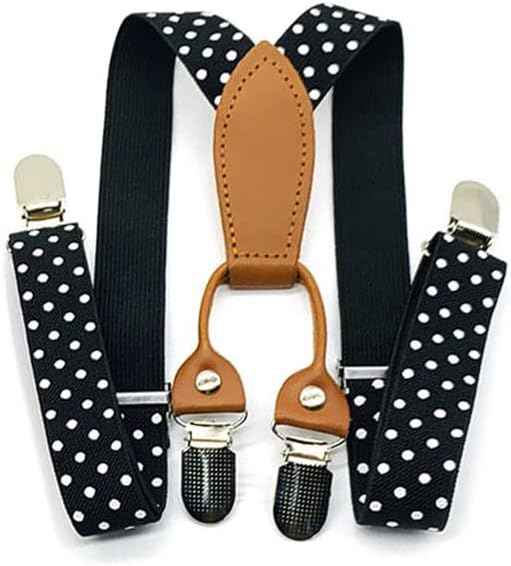 Pack of 2 Children's Braces 4 Clips Y-Shape – 2.5 cm Wide
