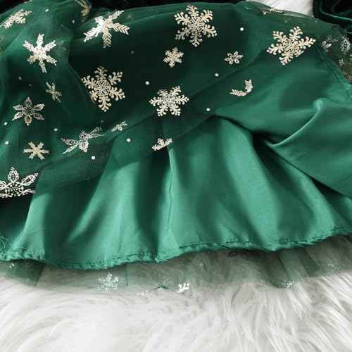 Weihnachtskleid Mädchen Baby Prinzessin Weihnachten Festkleider Partykleid Rundhalsausschnitt Herbst Winter Weihnachtsoutfit Sweatkleid A-Linie Kleinkind Rock Gedruckt Tüll Tutu