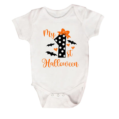 Mein 1. Halloween-Babykostüm, Baumwolle, kurzärmelig Langarm Body Set Junge