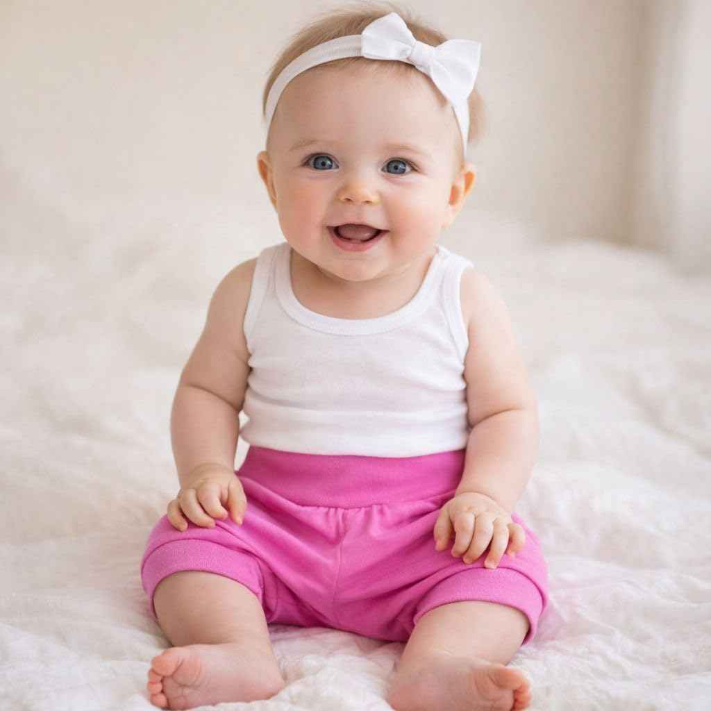 Baby Mädchen Sommer Shorts aus Baumwolle Kurze Hosen