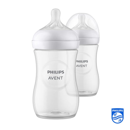 Philips Avent Babyflaschen Natural Response – 3x Babyflaschen, 260 ml, für Neugeborene ab 1 Monat, BPA-frei (Modell SCY903/03) - Meloni2