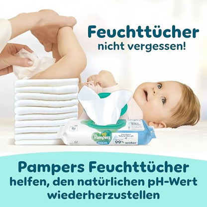 Pampers Premium Protection Größe 6, 144 Windeln, 13kg-18kg, Doppelter Schutz für die Haut und vor Auslaufen