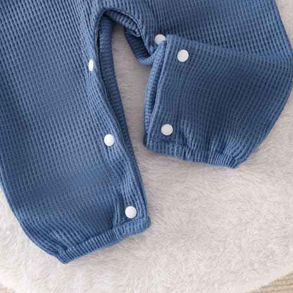 MAHUAOYIXI Toddler Baby Boys Outfits Newborn Baby Boys Clothing Embroidery Elephant Jumpsuits Dungarees Suspender Pants and Hat Infant Boys 2-Piece Clothing Set