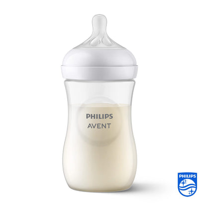 Philips Avent Babyflaschen Natural Response – 3x Babyflaschen, 260 ml, für Neugeborene ab 1 Monat, BPA-frei (Modell SCY903/03) - Meloni2