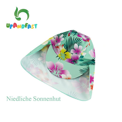 upandfast Baby Swimsuit with Buttons UV Protection Swimwear for Baby Girls 