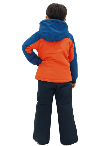 SMONTY SNOWER Boys' Snowsuit with Removable Hood, Ski Suit, Extra Warm, Winter Suit