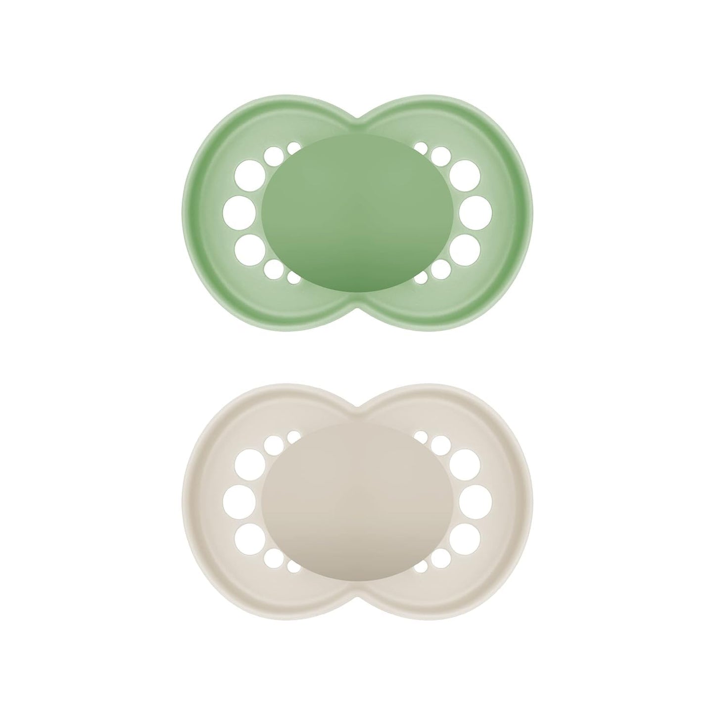 MAM Original Schnuller im 2er-Set, zahnfreundlicher Baby Schnuller aus nachhaltigen & bio-erneuerbaren Materialien, Sauger aus MAM SkinSoft Silikon, mit Schnullerbox, 0-6 Monate, Hase/Reh - Meloni2