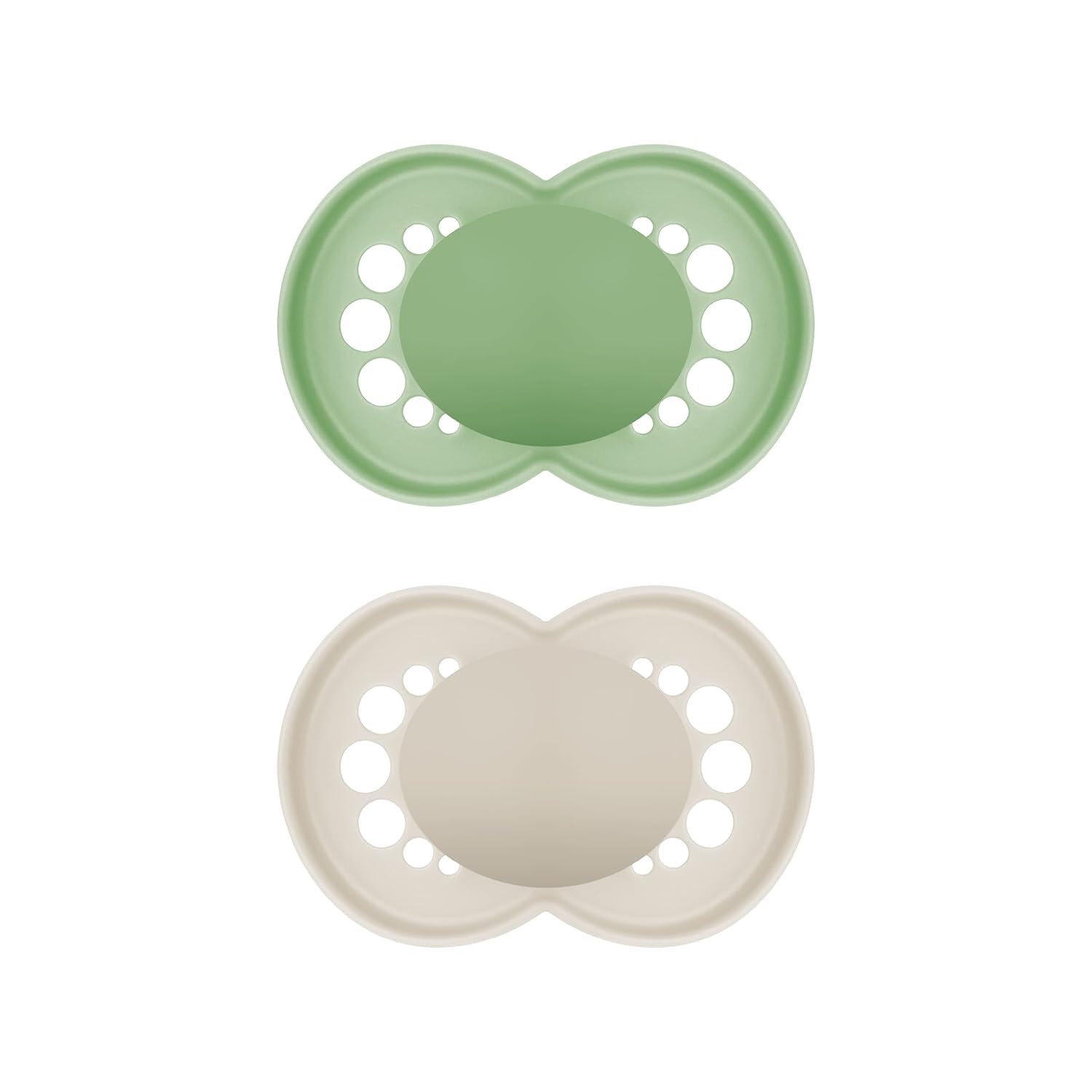 MAM Original Schnuller im 2er-Set, zahnfreundlicher Baby Schnuller aus nachhaltigen & bio-erneuerbaren Materialien, Sauger aus MAM SkinSoft Silikon, mit Schnullerbox, 0-6 Monate, Hase/Reh - Meloni2