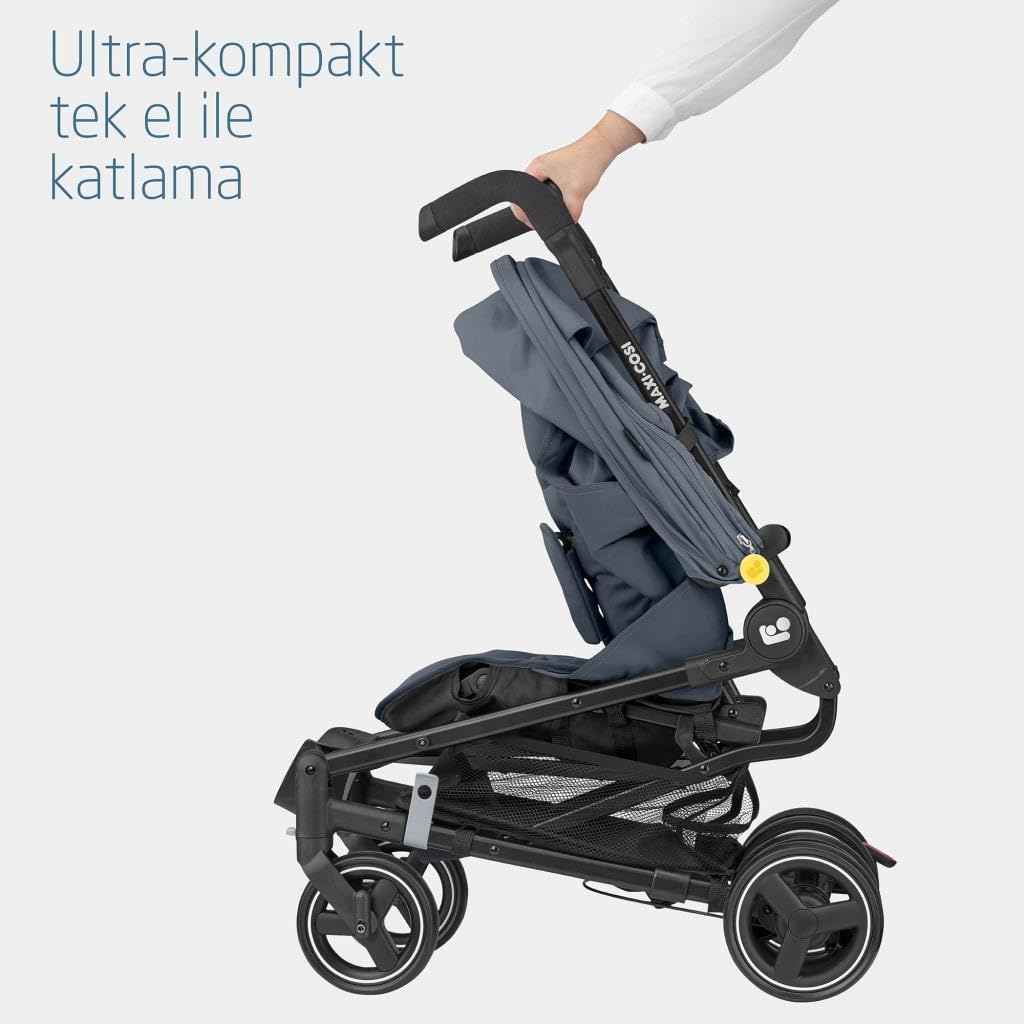 Maxi-Cosi Mara Buggy, sehr leichter und kompakter Kinderbuggy mit 3 Liegepositionen, geeignet ab der Geburt bis ca. 4 Jahre (max. 22 kg), Brave Graphite