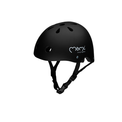 MoMi Mimi children's helmet, adjustable, head circumference 47–58 cm (1-4 years), shock- and impact-resistant bicycle helmet for children, 11 ventilation openings, foam padding, adjustable chin strap 