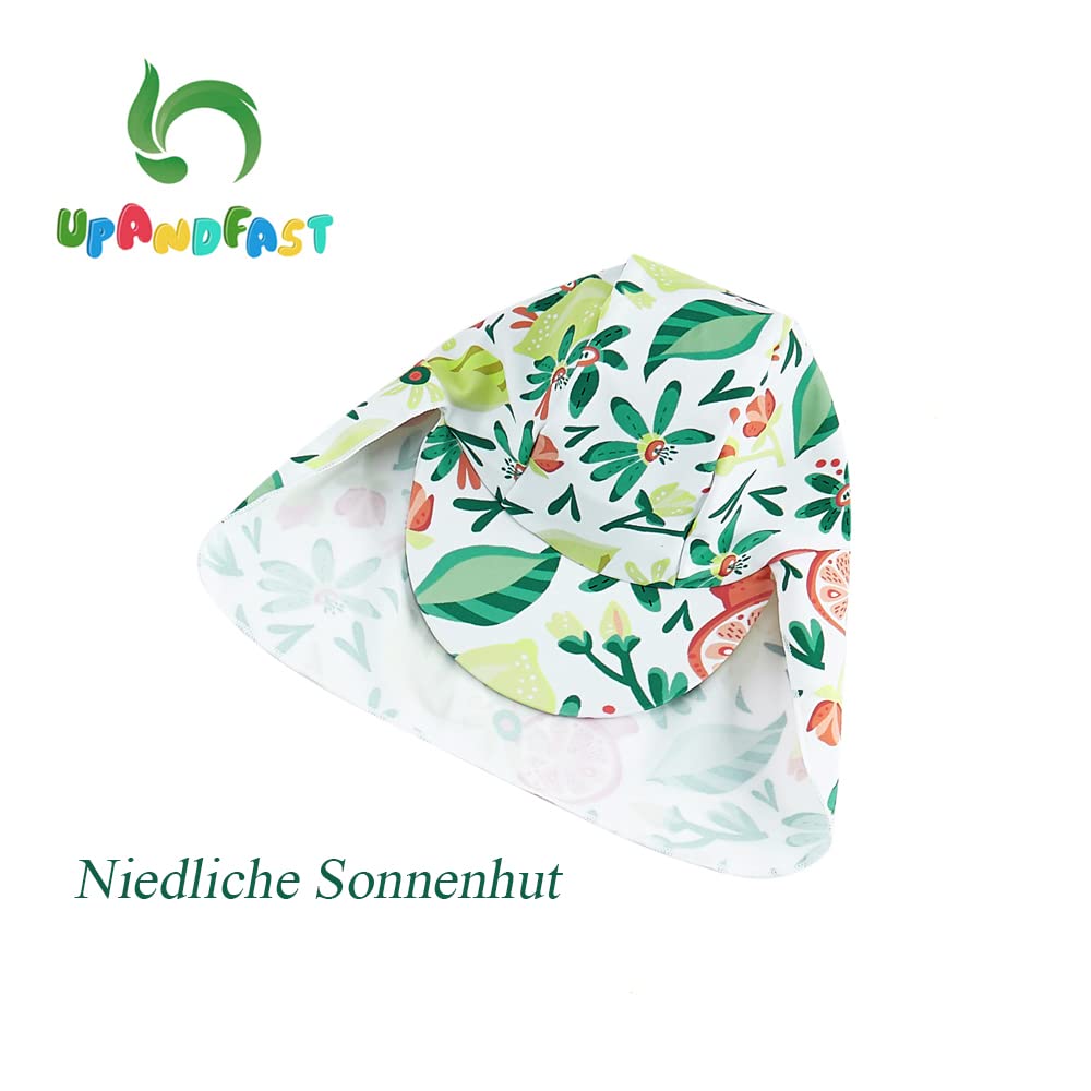 upandfast Baby Swimsuit with Buttons UV Protection Swimwear for Baby Girls 