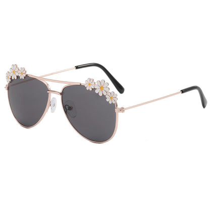 Hifot Sonnenbrille Kinder für Mädchen, Kinder Pilotenbrille mit Edelstahl Metall Gestel Kleinkind Sonnenbrille Kinder Sonnenbrillen 3-12jahre