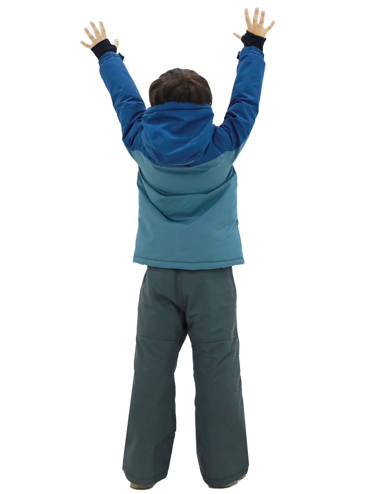 SMONTY SNOWER Boys' Snowsuit with Removable Hood, Ski Suit, Extra Warm, Winter Suit
