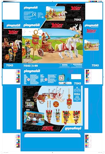 PLAYMOBIL Asterix 71542 Roman Camp, Exciting Conquest of the Camp by the Gauls, Includes Magic Potion for More Body Strength, Detailed Toy for Children from 5 Years