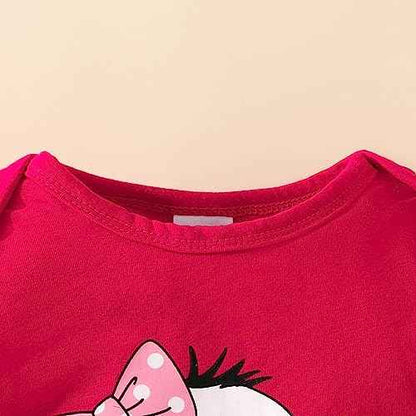 Toddler Girls Long Sleeve Cartoon Prints Romper Body Trousers Headbands Outfits Baby Clothing 6 Months Boy Baby Things For Girls