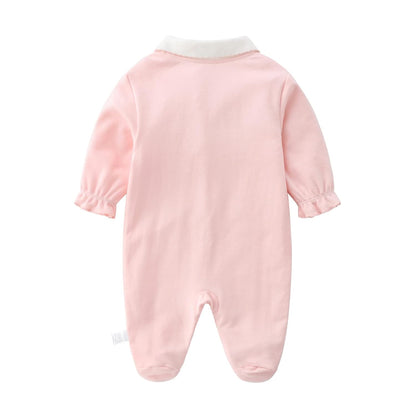KIDDLETOWN Baby Pyjamas Newborn Baby Girls 0-3 Months Organic Cotton Long Sleeve Popper Frog Cartoon