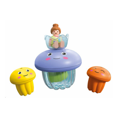 PLAYMOBIL Junior Aqua Tinti Sustainable Toy for Children from 1 Year Old Colourful Squid with Rings for Colour Sorting 71438