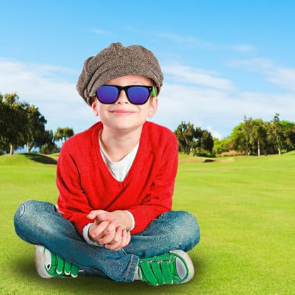 TUONYIS 3 Stück Kinder-Sonnenbrillen für Jungen, klassischer Stil, Retro-Sonnenschutz, Augenbrille, Kleinkind, Kinderbrille, UV400-Schutz, Uni für Jungen und Mädchen