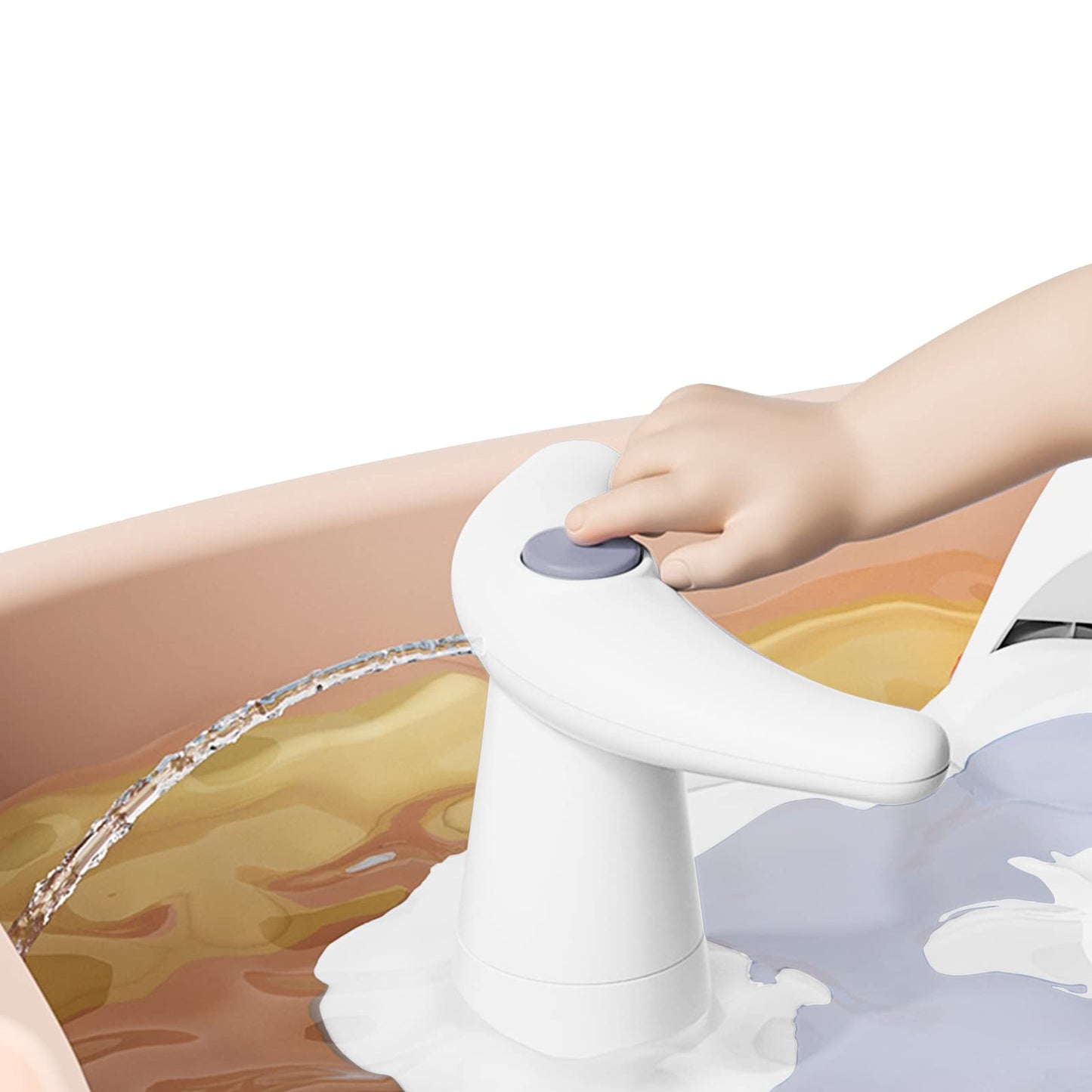 Bebamour Baby Bath Seat 6 Months + Child Bathtub Non-Slip Bath Chair, Water Jug