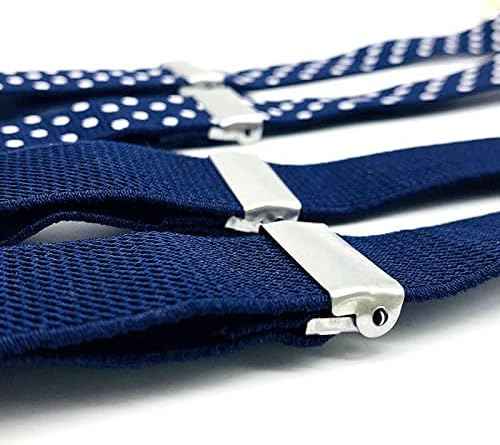 Pack of 2 Children's Braces 4 Clips Y-Shape – 2.5 cm Wide