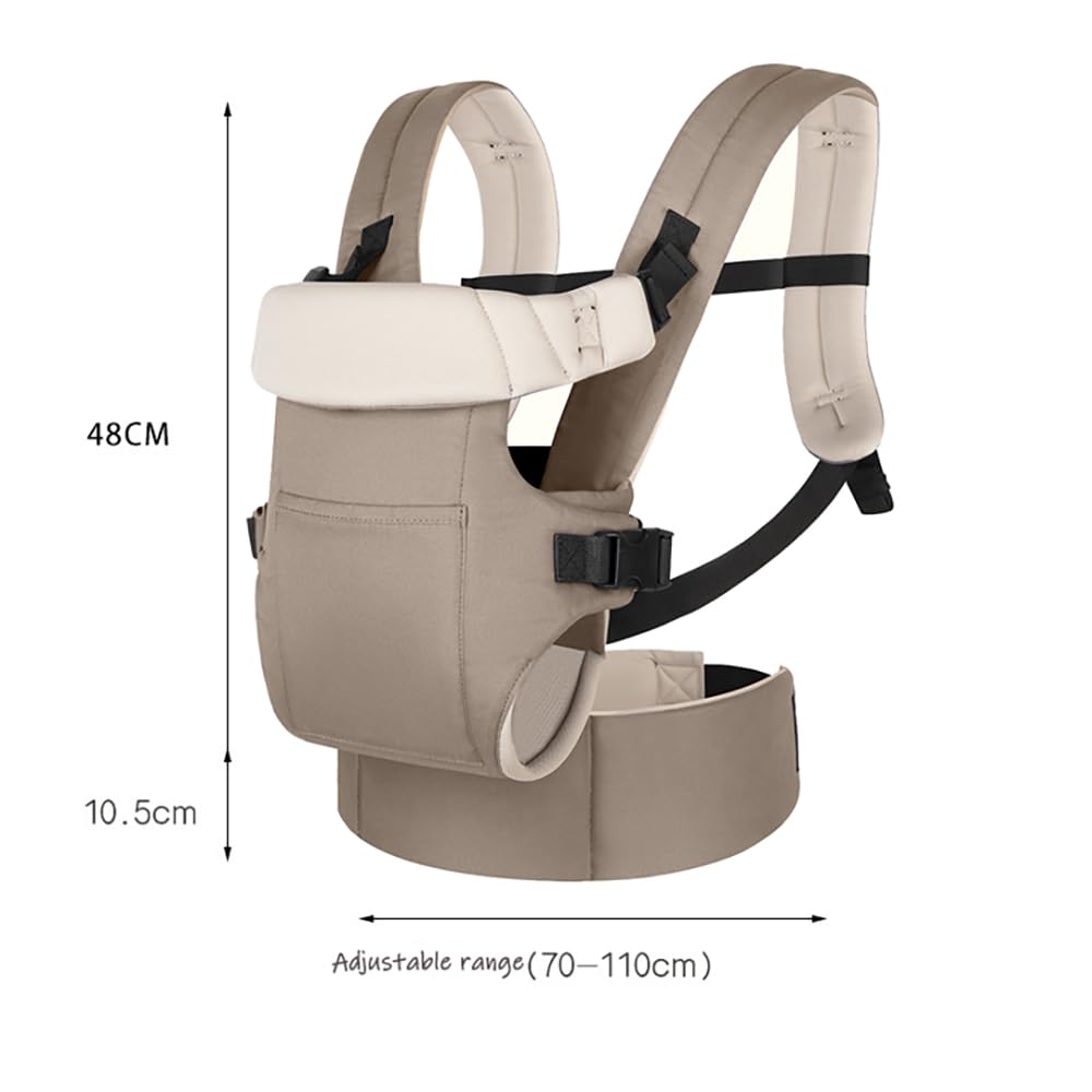 Babytrage Neugeborene Ab Geburt,Tragetuch Baby Neugeboren,Babytrage Ab Geburt, Mehrere Haltepositionen, mit klappbarem Nacken- und Lendenwirbeldekompressionsdesign für Säuglinge und Kleinkinder