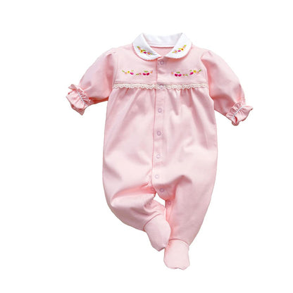 KIDDLETOWN Baby Pyjamas Newborn Baby Girls 0-3 Months Organic Cotton Long Sleeve Popper Frog Cartoon